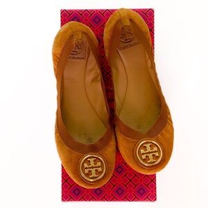 Tory Burch – Caroline 2 Soho Lux Suede Ballet Flats – Size 8.5
